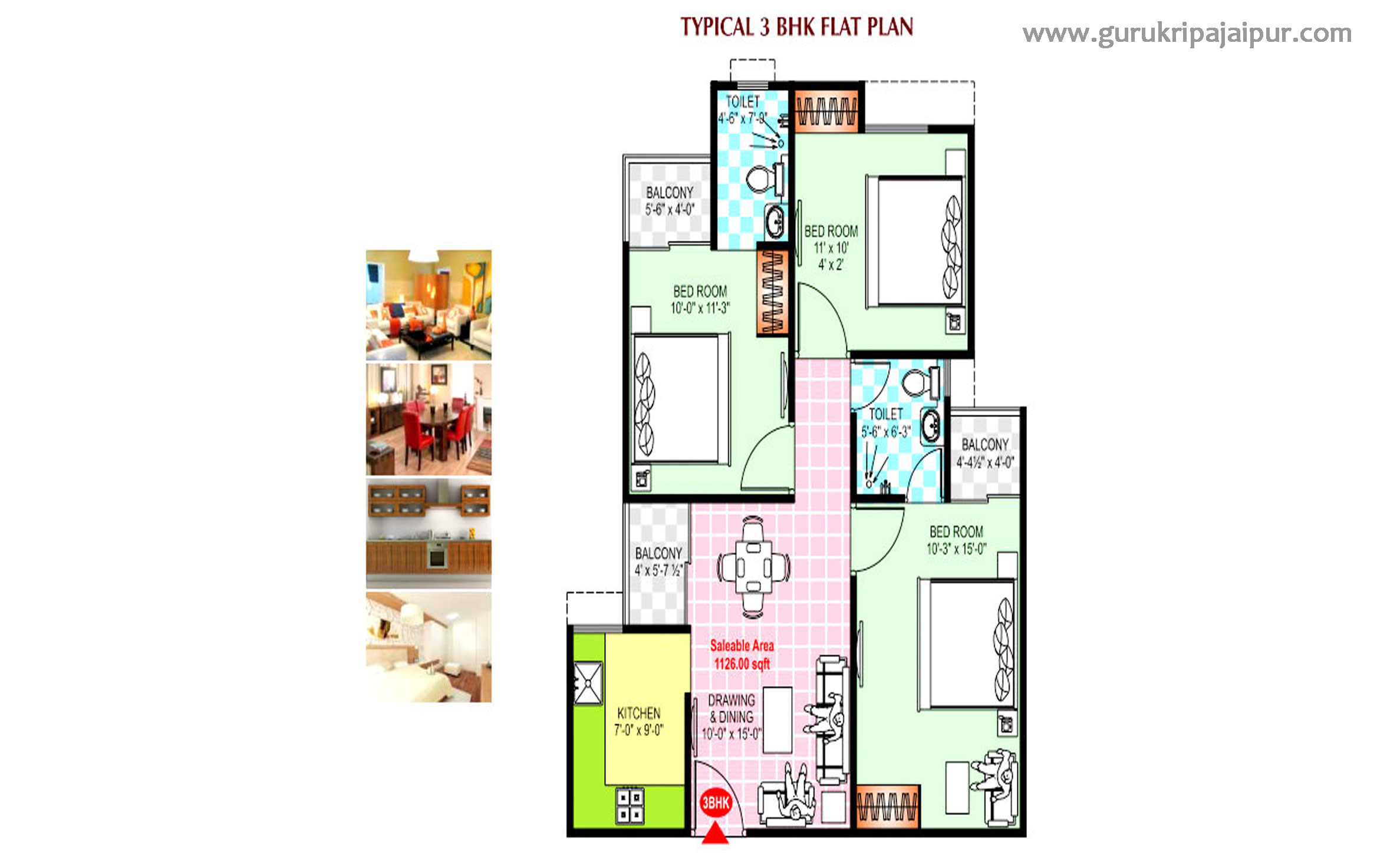 Atulya 2 Bhk & 3 Bhk Flats for Sale Kamla Nehru Nagar Ajmer Road Jaipur