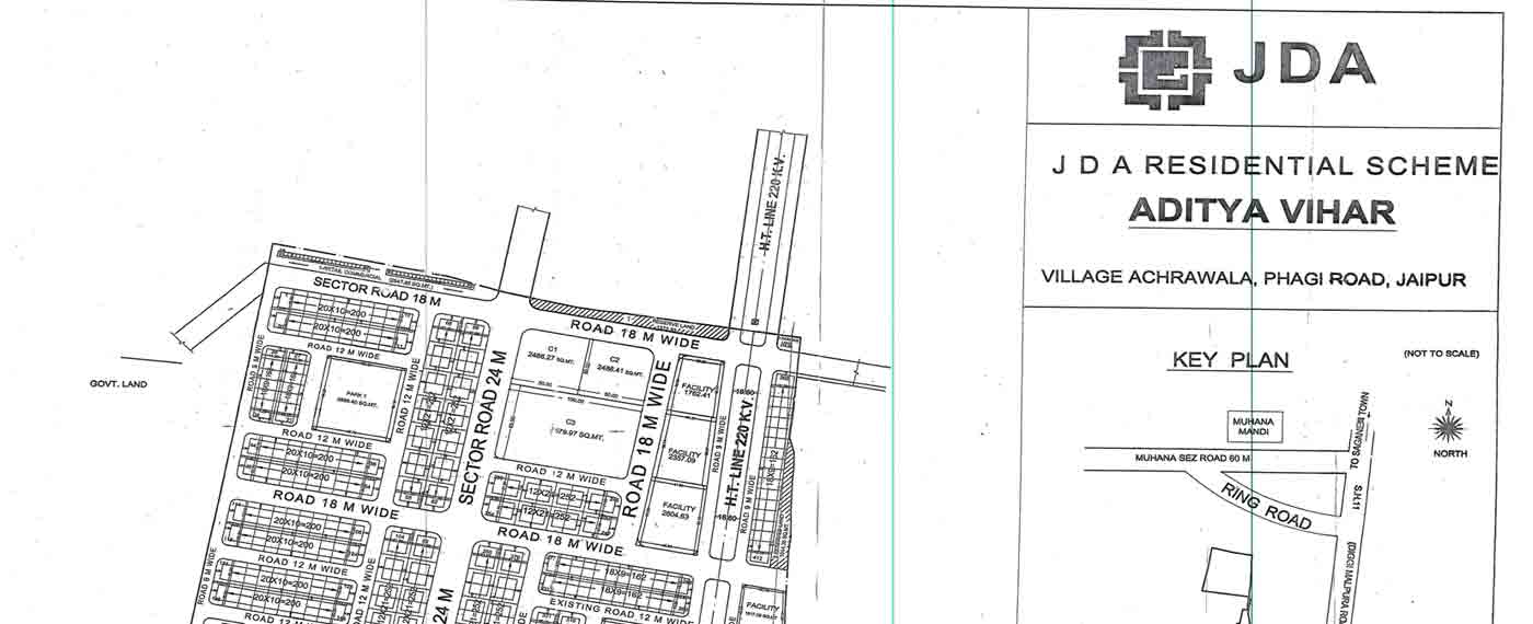 aditya vihar jda scheme, plot on ring road jaipur