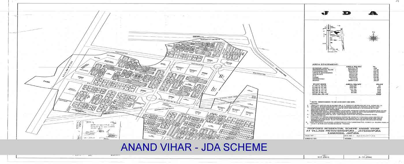 Anand Vihar JDA Scheme, Anand Vihar Jda Map