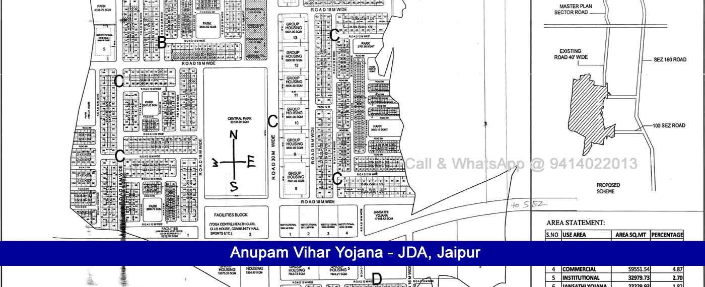 plot in anupam vihar yojana, anupam vihar jda scheme