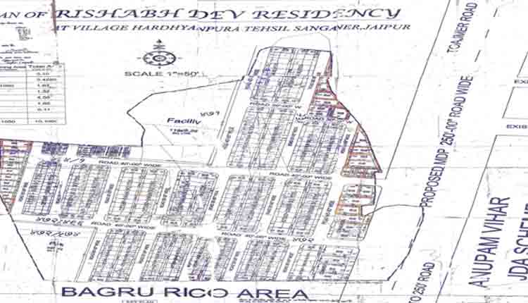 rishabh dev residency, plot for sale near bagru riico jaipur