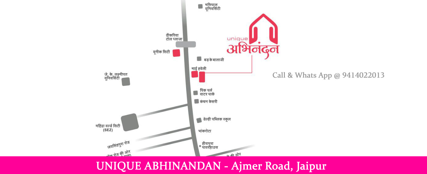 unique abhinandan, affordable flats ajmer road