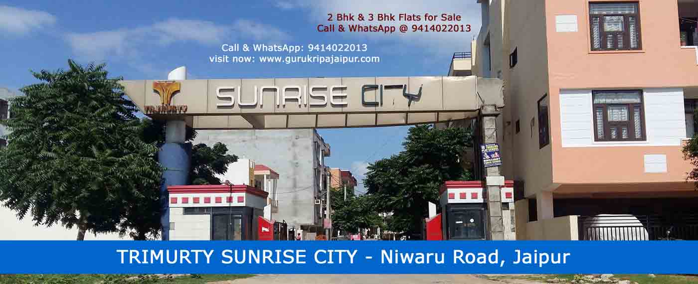 trimurty sunrise city, flats niwaru road