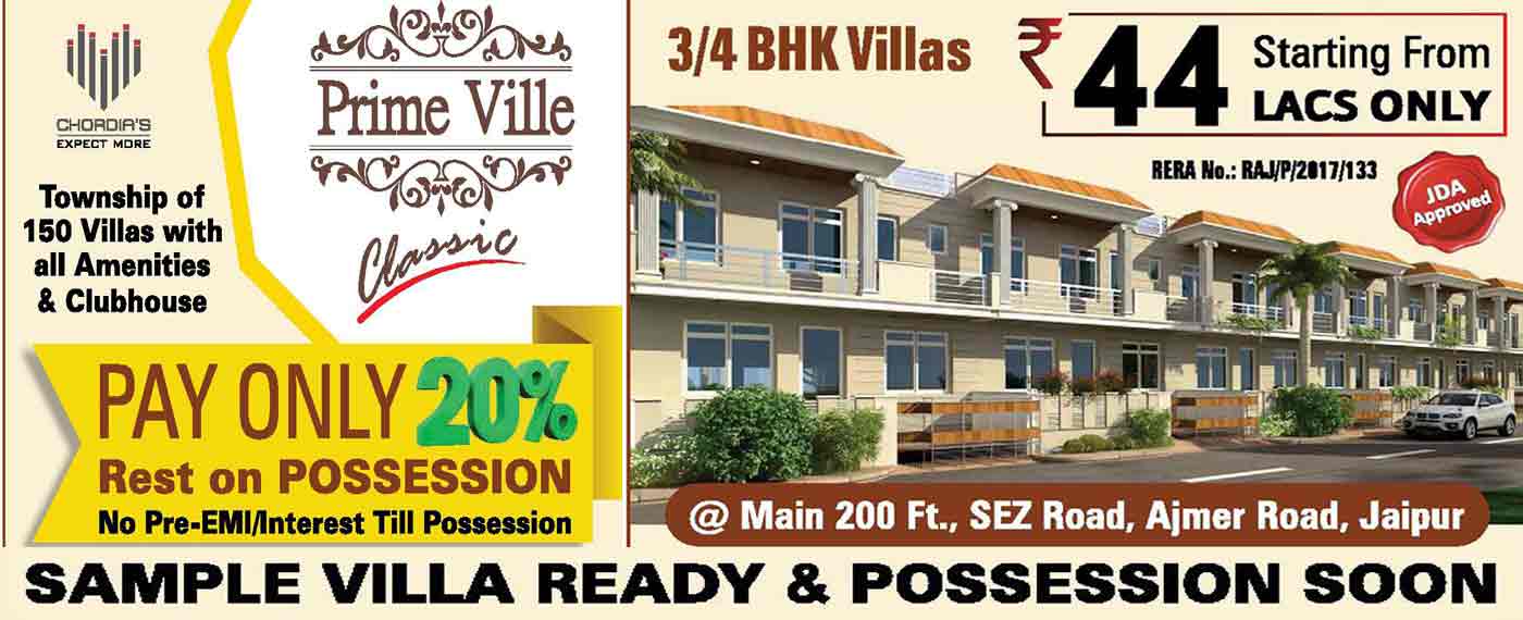 prime ville classic, villas sale mahapura jaipur