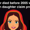 daughter claim property