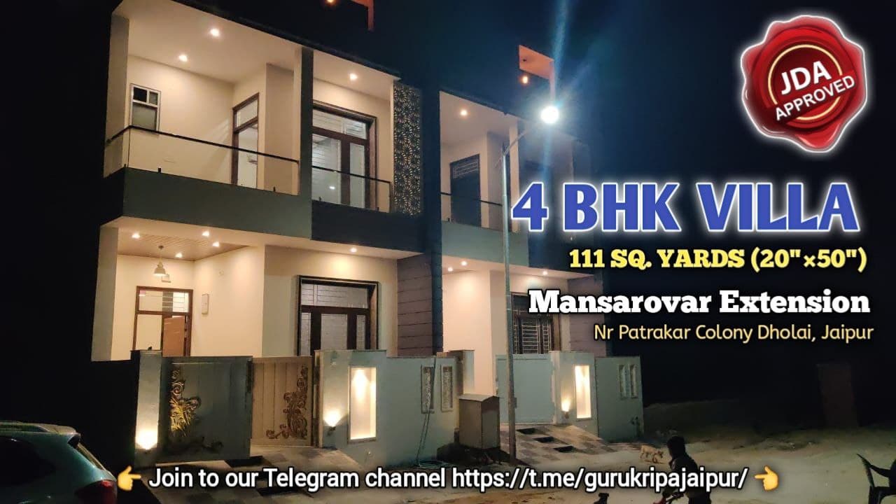 4bhk villa for sale in singhaniya homes, villa in patrakar colony dholai jaipur