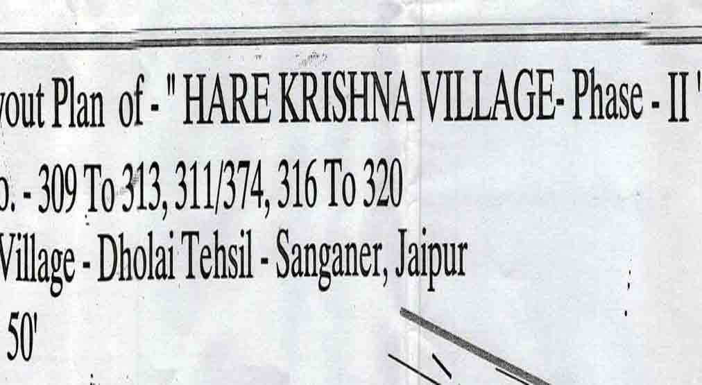 property in hare krishna village, plot for sale in hare krishna village dholai