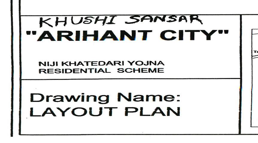 khushi sansar arihant city, plot for sale in arihant city panwaliya